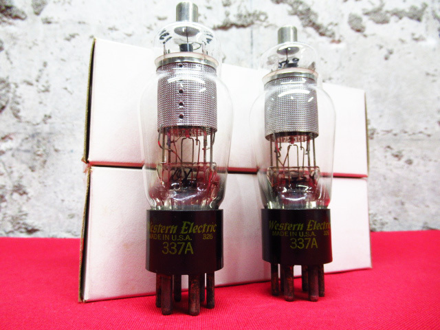 未使用保管品 Western Electric ウェスタンエレクトリック 337A 真空管 2本セット コード326 連番 元箱付き 現状品 管理7k0919F-H10拍卖
