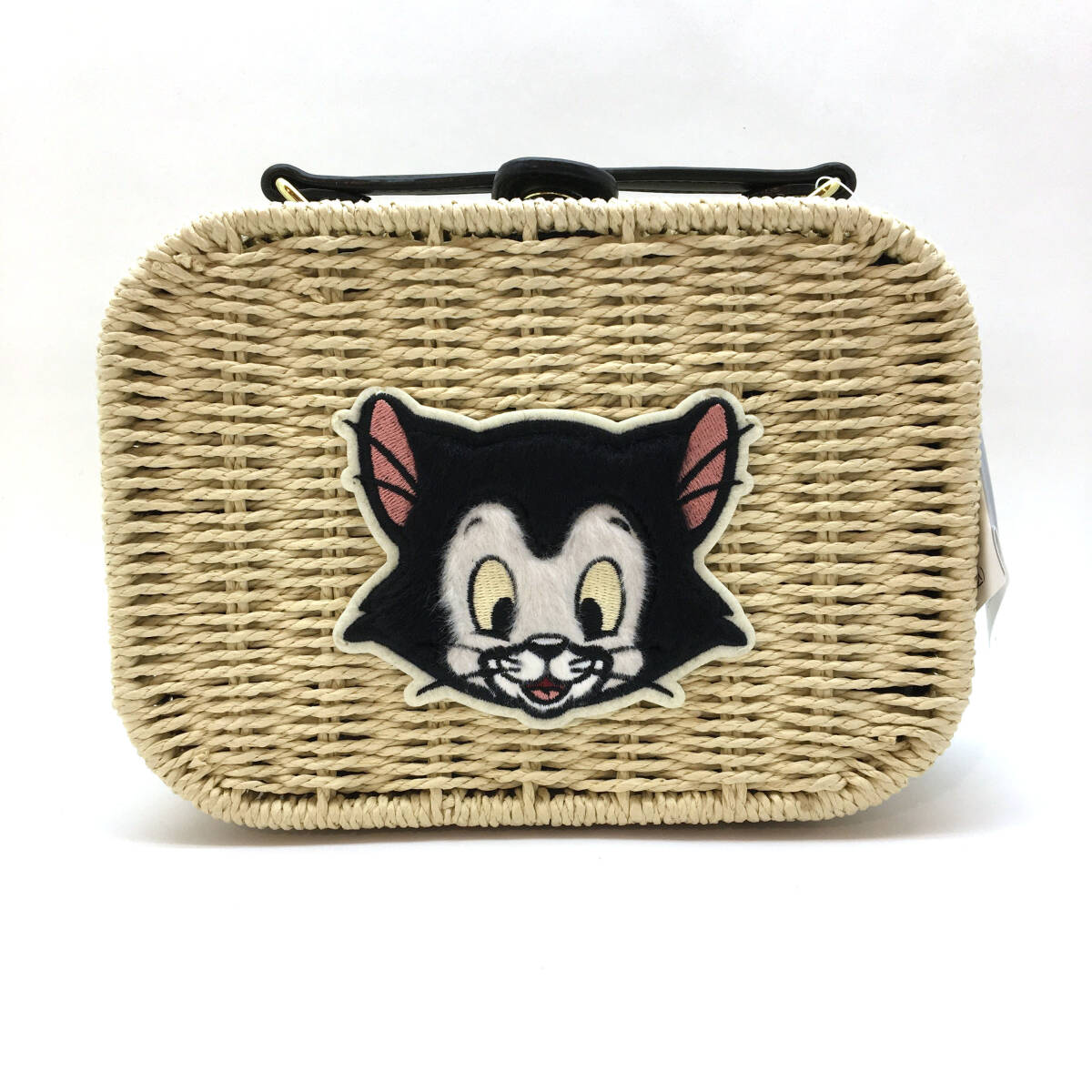 tu148 DISNEY ディズニー フィガロ 2WAY かごバック ショルダーバッグ ※中古拍卖