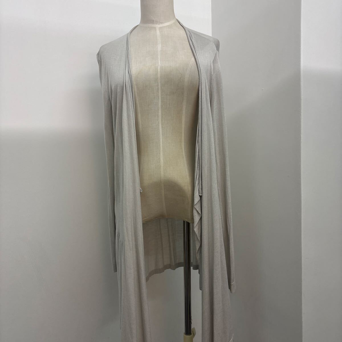 DIANE von FURSTENBERG ダイアンフォンファステンバーグ レーヨンシルク ロングカーディガン 羽織 ニットコート セーター ヌードカラー拍卖