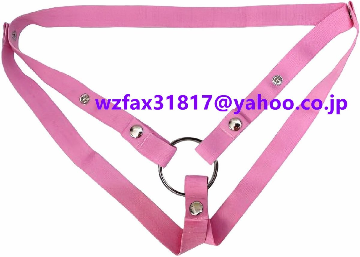 男性用貞操帯アクセサリー3/4方向固定ベルト 弾性バンド 調節可能な 落下防止貞操体補助ベルトフック付きの貞操帯に使用可能拍卖