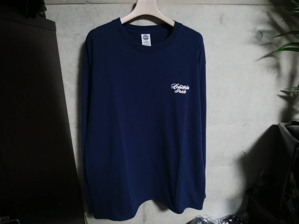 【東京インディアンズ モーターサイクル】長袖TシャツL ビッグロゴ 元ネイバーフッド「島菜有」氏のブランド Timc Inc 限定 人気アイテム拍卖