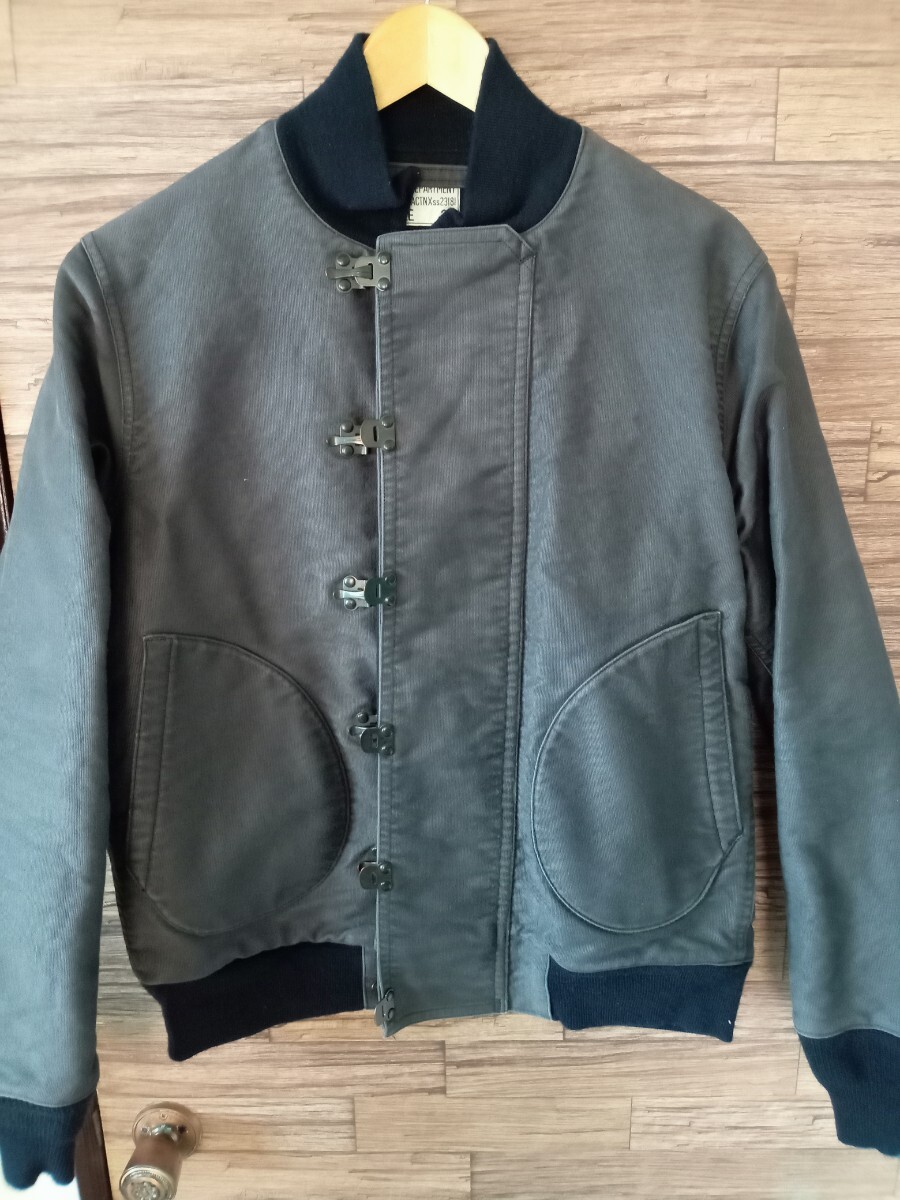 ウエアハウスネイビーデッキフックジャケットサイズ38拍卖