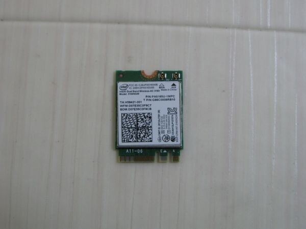 0201◆Intel Dual Band Wireless-AC 3160NGW/3165NGW 802.11ac 最大433Mbps+Bluetooth 4.2 無線LANカード B35/R T55、R634より拍卖