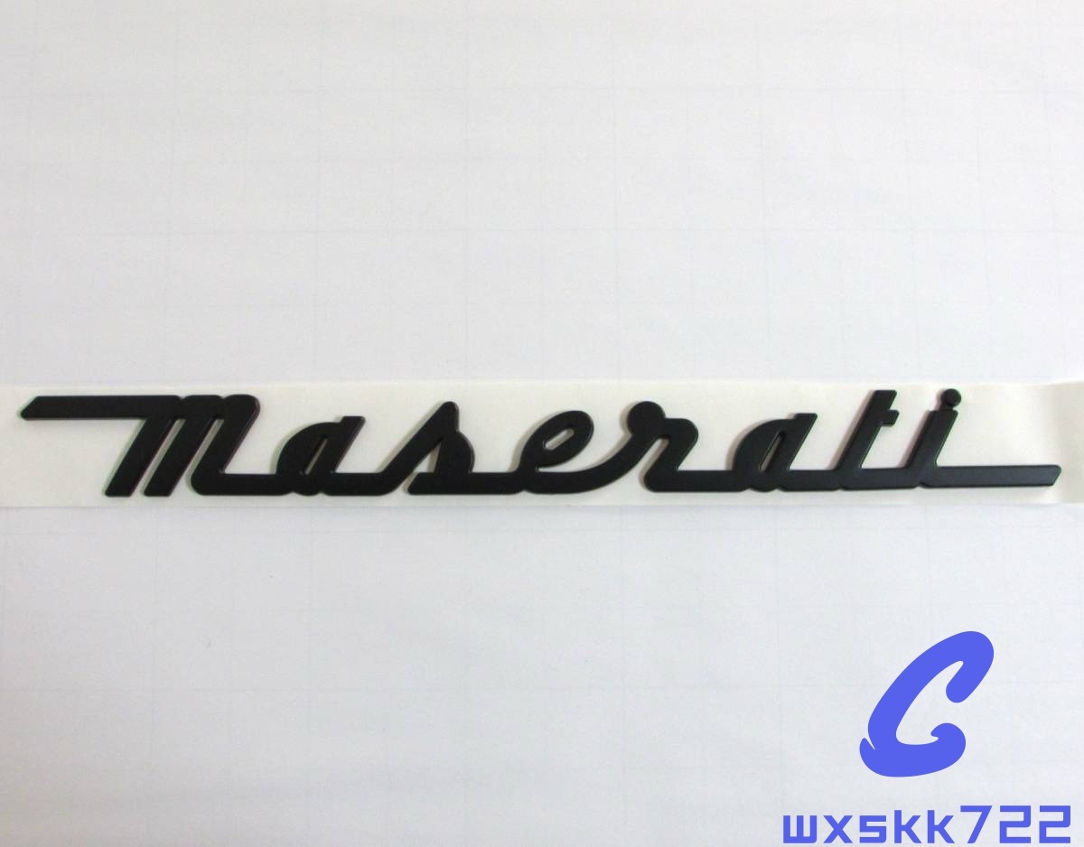 新品未使用 マセラティ リア エンブレム サイズ約340mm×3.5mm 両面テープ付拍卖