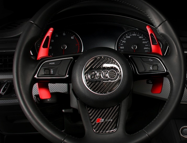 Audi アウディ アルミ パドル シフト TT TTS 8S A4 B9 A5 Q7 4M S3 8V シルバー レッド グレー 選択 拍卖