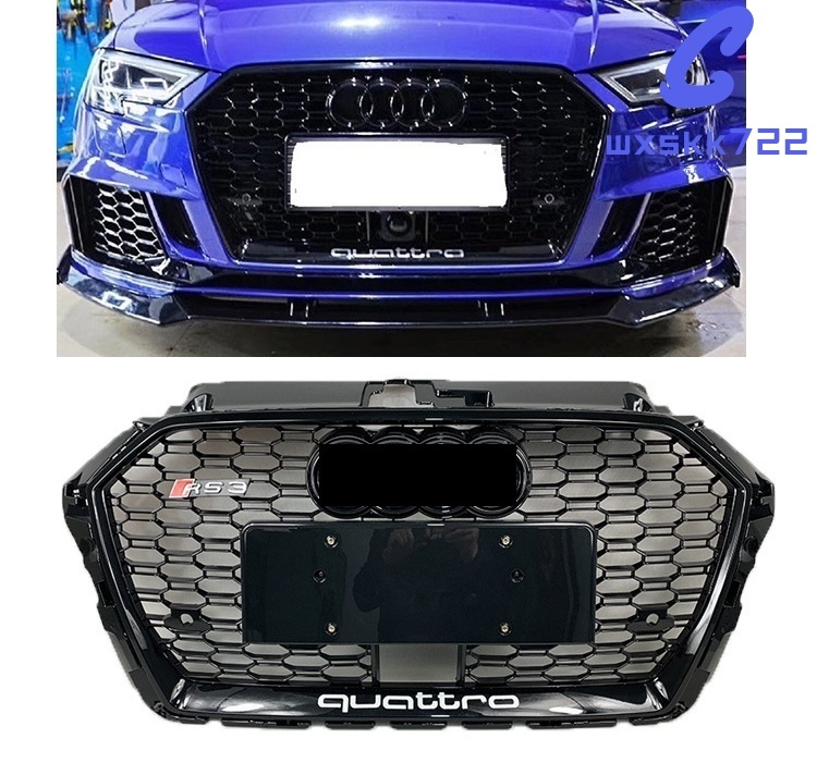 アウディ audi A3 フロント ACCあり グリル RS3 新品未使用拍卖