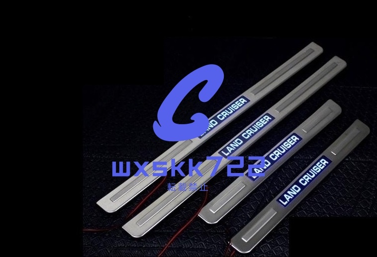 4P ランドクルーザープラド PRADO LED スカッフ プレート 新品未使用 ステンレス拍卖