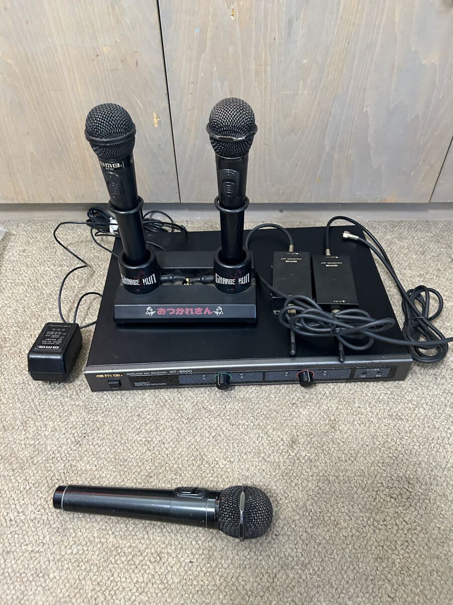 BMB WM-850 マイク ワイヤレスマイク レシーバー 充電台 wt-8500 ジャンク拍卖