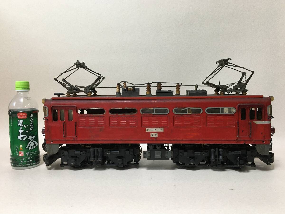 E782 東芝 ED751 Gゲージ? 電車模型 約56cm 5.75Kg 電気機関車 国鉄 車両 1番ゲージ? 拍卖