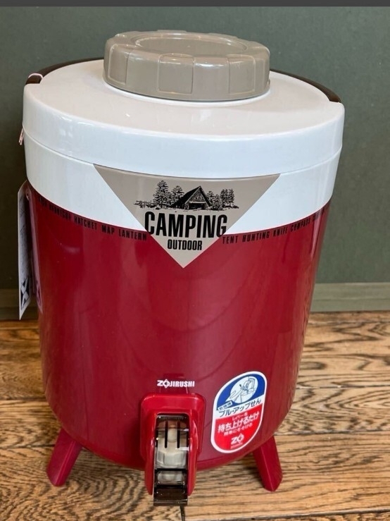 昭和レトロ/ビンテージ/象印ウォータージャグノ大容量 8L/オーナージャグ (ウォータータンク) DTN-08レッド/未使用品/箱有り拍卖