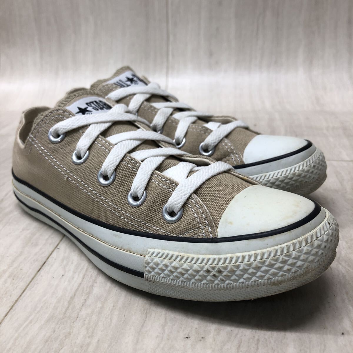 M276 FN-250822-187 CONVERSE コンバース ALL STAR オールスター ローカットスニーカー カジュアルスニーカー レディース 22.5cm ベージュ拍卖