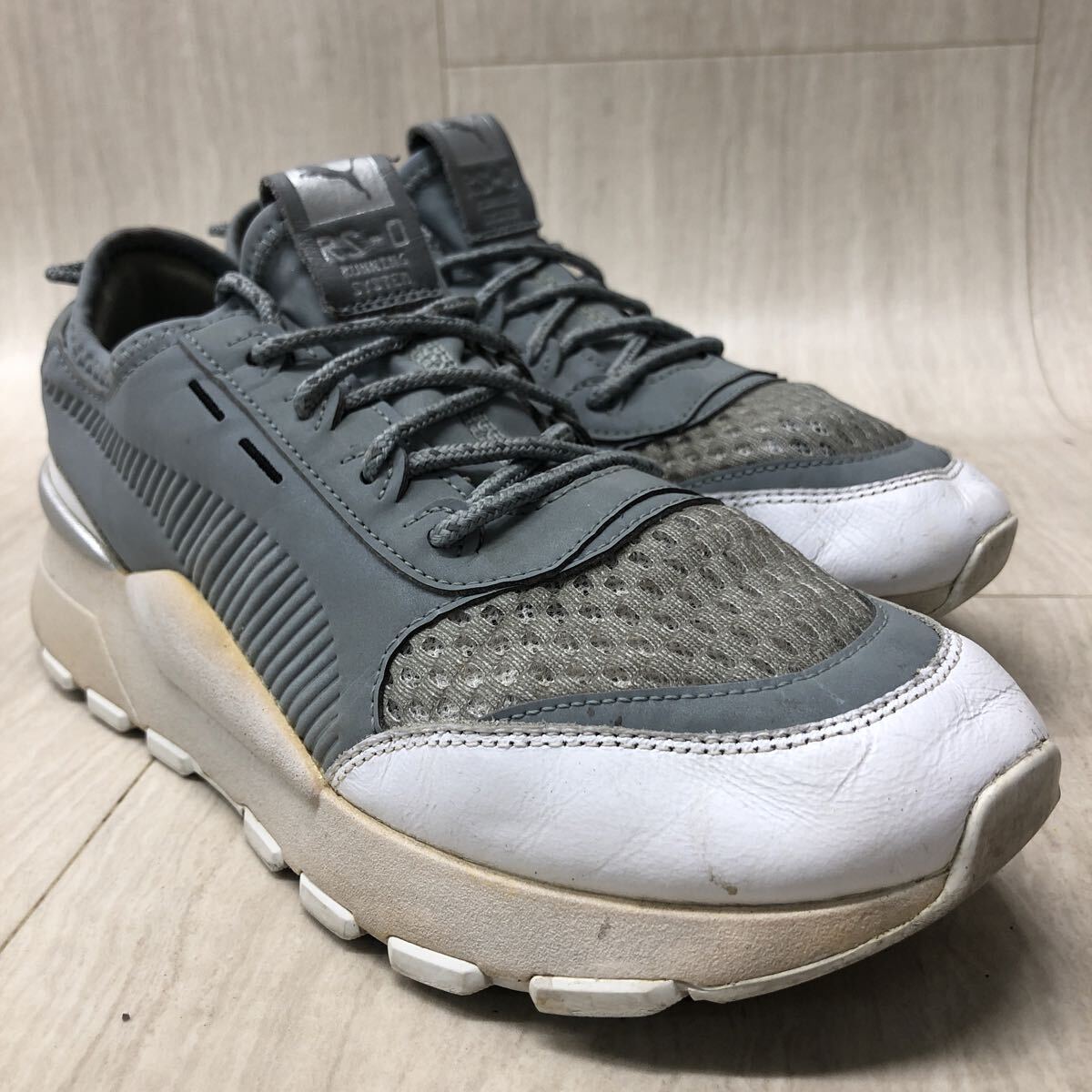 M288 KT-250828-186 PUMA プーマ RS-0 Optic ローカットシューズ ランニングシューズ メンズ グレー 27cm拍卖