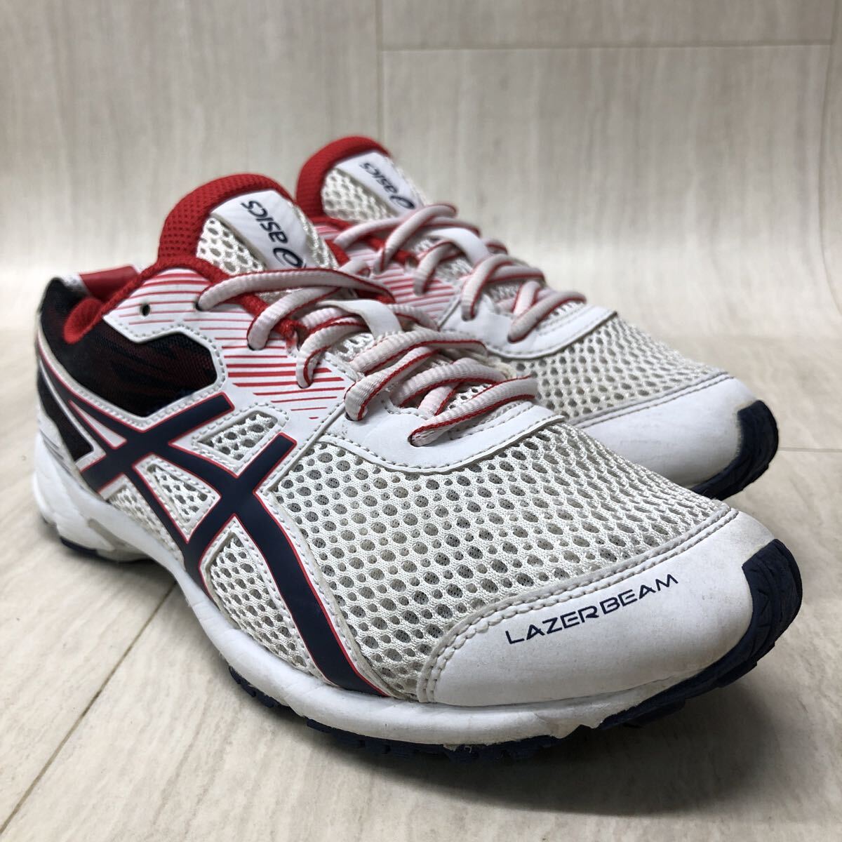 M289 KT-250828-180 ASICS アシックス LAZERBEAM レーザービーム ランニングシューズ スポーツシューズ レディース ホワイト系 23cm拍卖