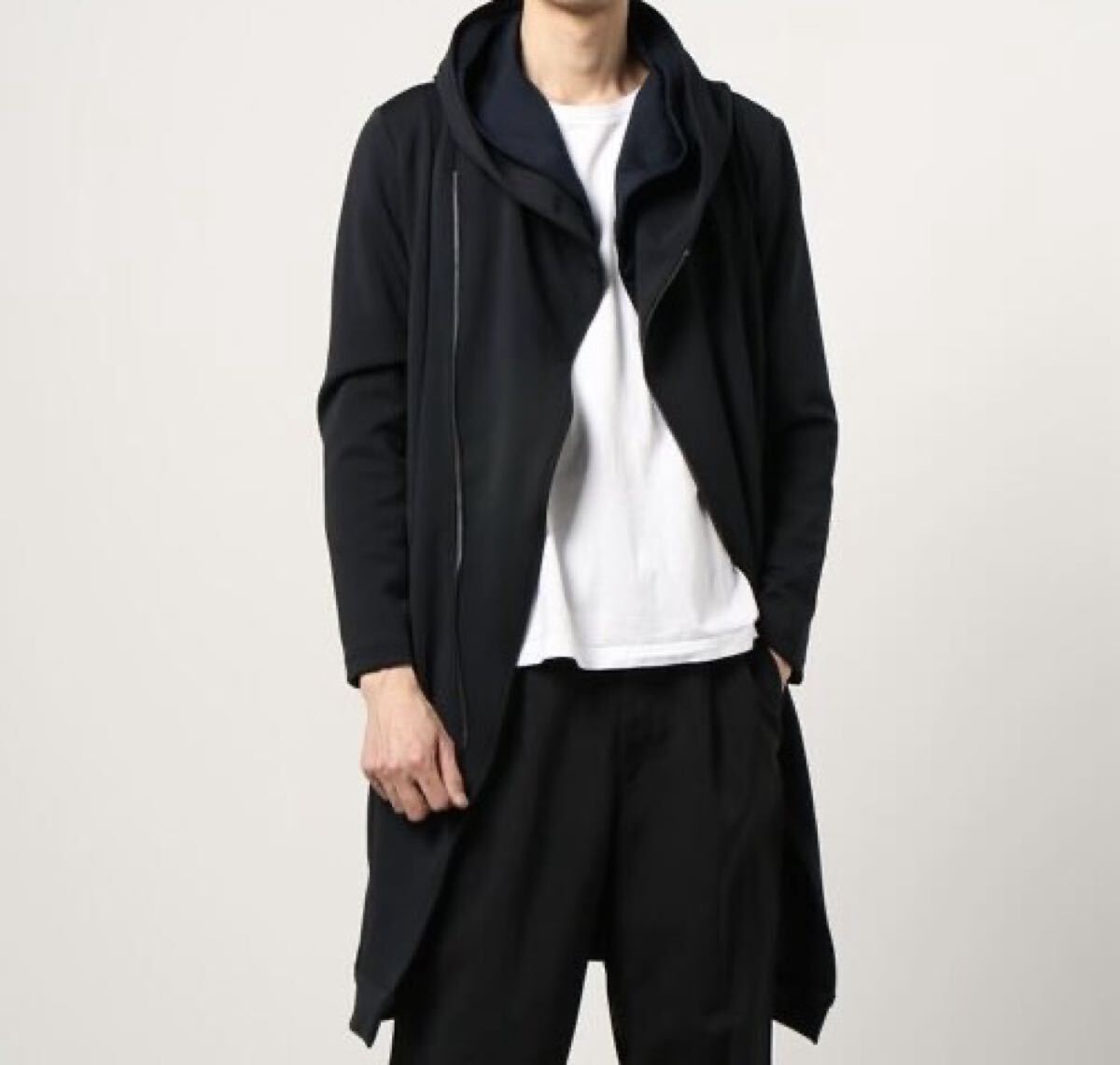 Rare Tornado mart Double Zip layered Long Hoodie Coat Parkaトルネードマート レイヤード ロング パーカー コート サイズL Archive Y2K拍卖