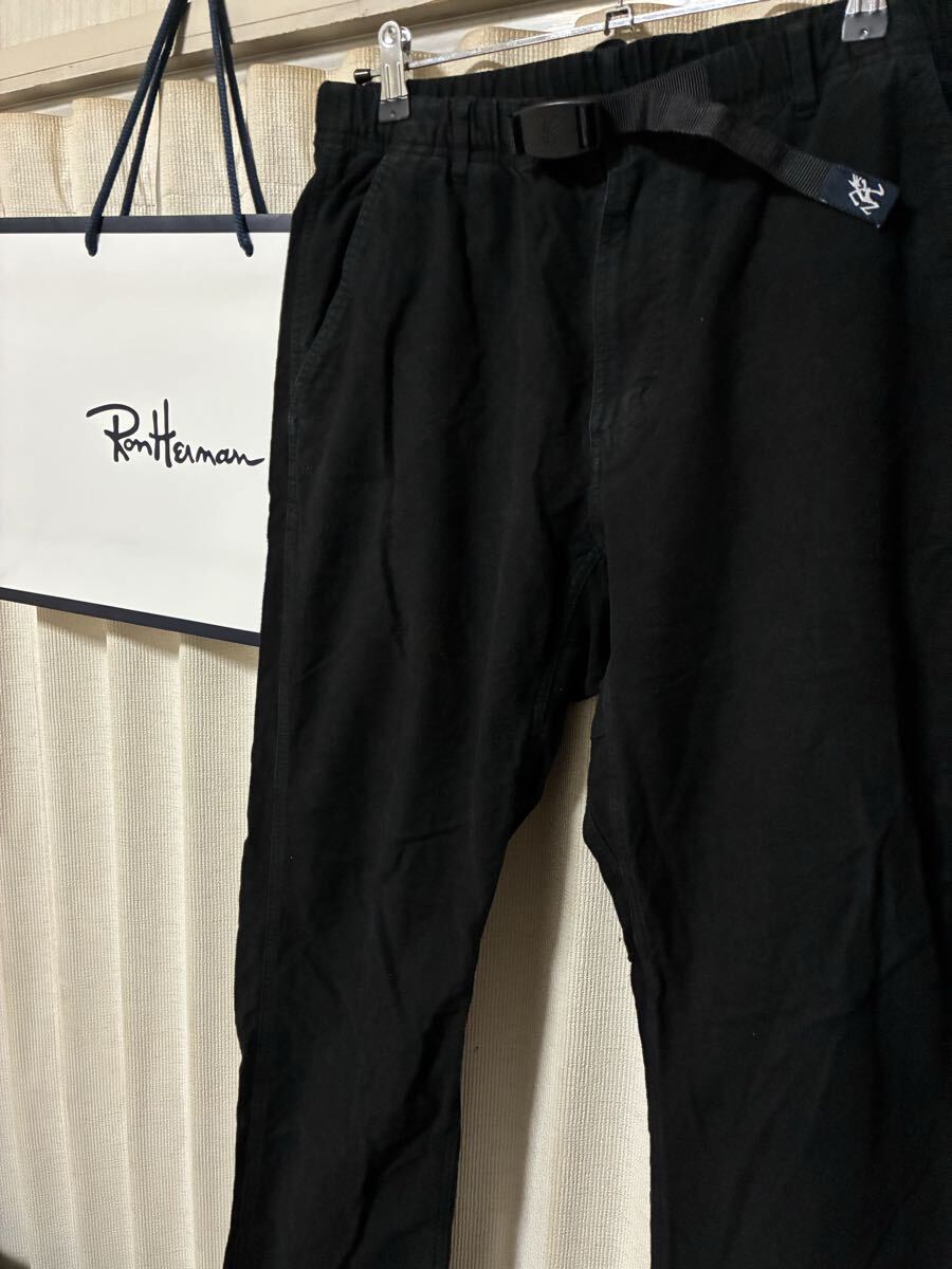 GRAMICCI for RHC Ron Herman Stretch Flannel Climbing Pants クライミングストレッチパンツ ロンハーマン RHCロゴ サイズL BLACK拍卖