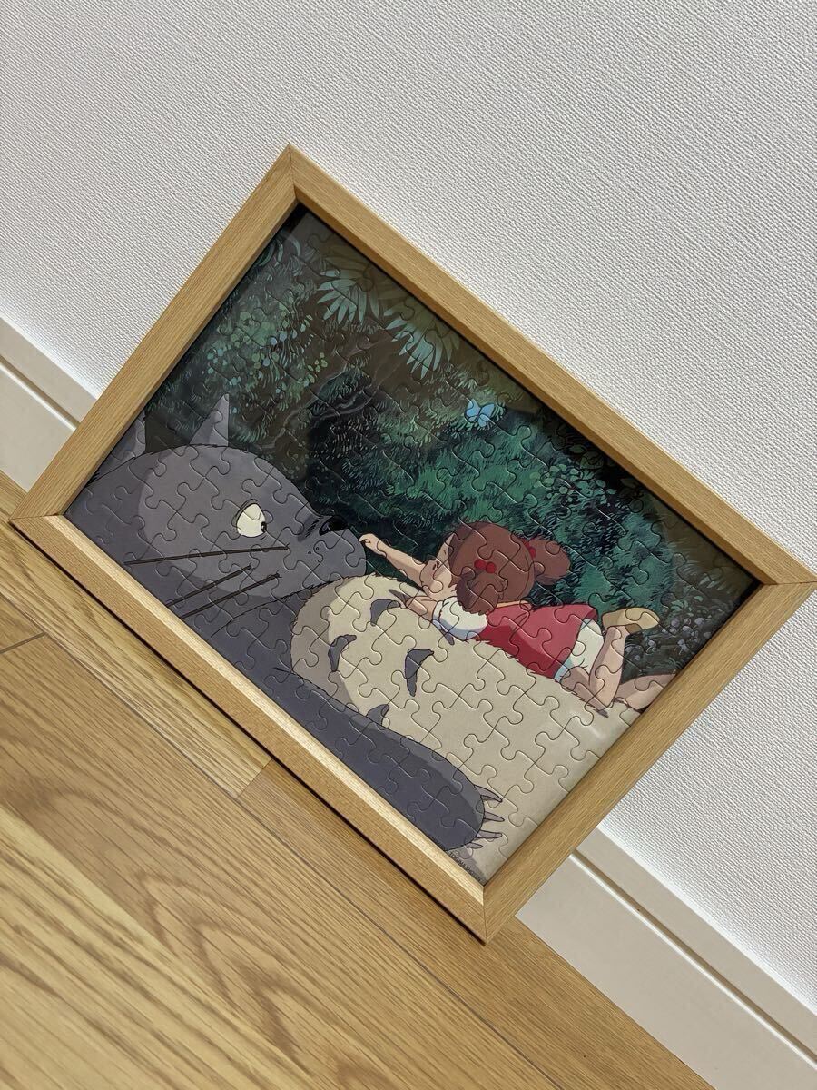 送料無料 極美品 完成品 ジグソーパズル ジブリ となりのトトロ 作品専用フレーム付き マキアートパイン レア希少稀少マニアコレクター拍卖