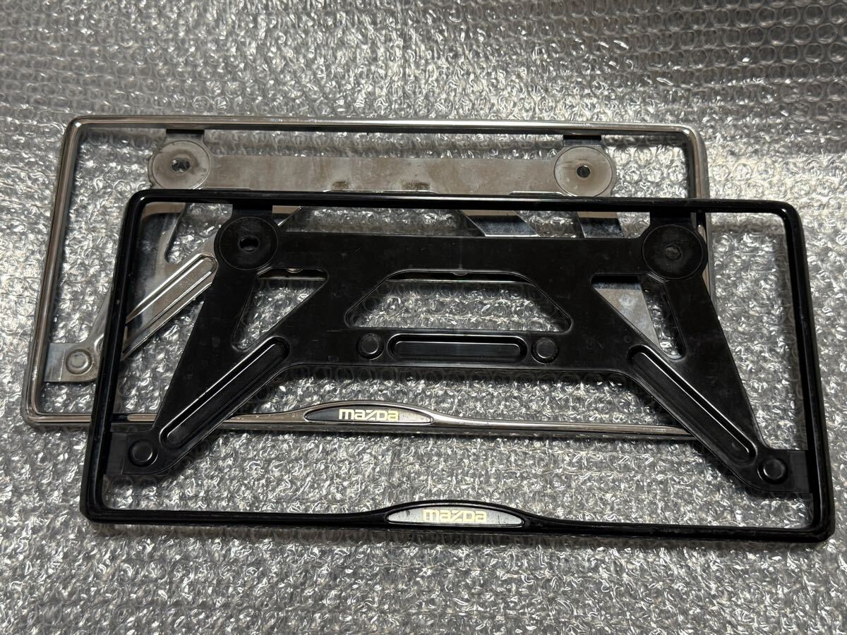 11 マツダ純正ナンバーフレーム 現行型 CX-3 CX-4 CX-5 CX-30 CX-60 CX-7 アテンザ アクセラなどに拍卖