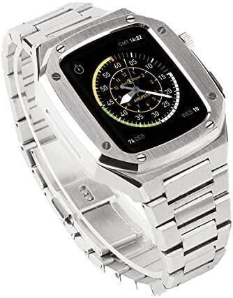 44mm 45mm シルバー apple watch メタルバンド カスタム 金属 ゴールデンコンセプト拍卖