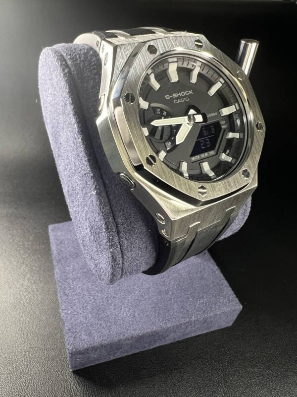 本体付き GA-2100 GA-2110専用 ラバーベルトセット メタル カシオーク カスタム Gショック G-SHOCK ラバーベルト7色拍卖