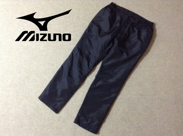 ★中古★ミズノ ゴルフ 秋冬ウエア ブレスサーモ 中綿パンツ 黒 ブラック メンズ 刺繍ロゴ トレーニング 部活 練習 大会 mizuno 52JF0550拍卖