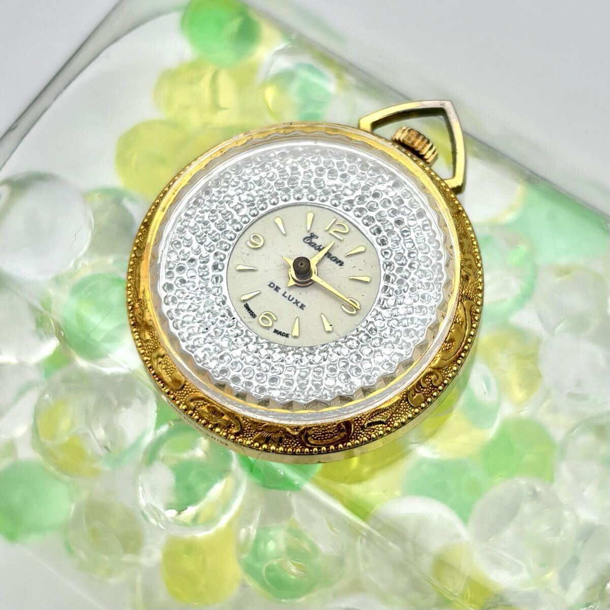 【希少/稼働】Eastman イーストマン DELUXE デラックス 機械式 手巻き 懐中時計 ゴールド拍卖