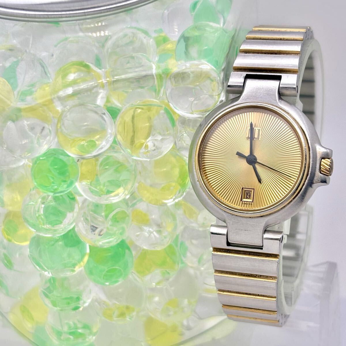 【新品電池】dunhill ダンヒル レディース デイト 12 35195拍卖