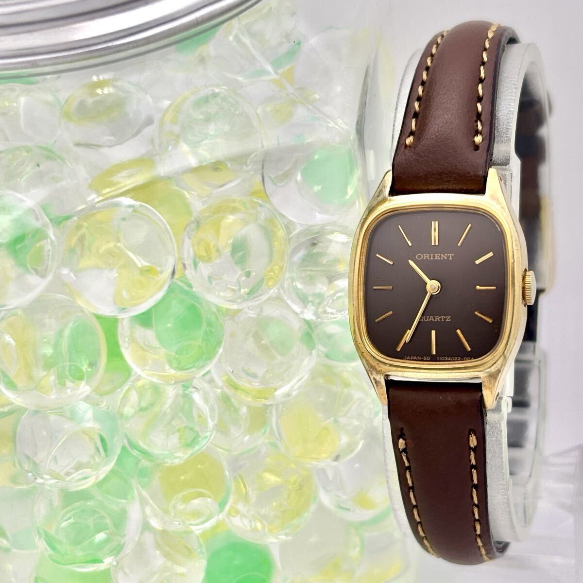 【新品電池】ORIENT オリエント レディース 腕時計 ゴールド ドレス拍卖