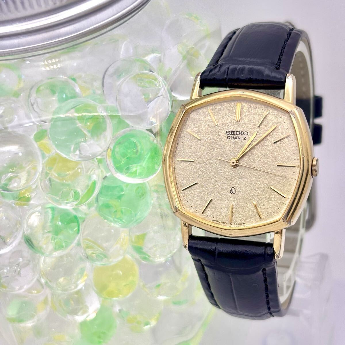 【新品電池】 SEIKO セイコー メンズ 腕時計 オクタゴン 5931-5350 220404 新品ベルト拍卖