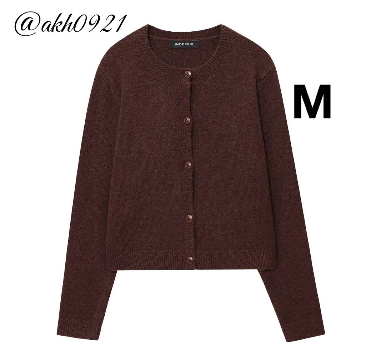 新品★2025 秋新作★vintage ヴィンテージ レトロ brown ブラウン ニット カーディガン トップス Mサイズ レディース★ZARA 好きな方に拍卖