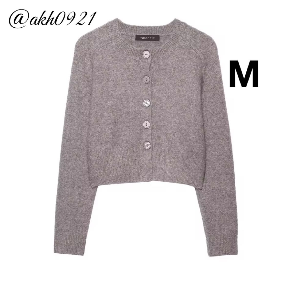 新品未使用★2025 A/W 秋新作★vintage ヴィンテージ レトロ ニット カーディガン トップス Mサイズ レディース★ZARA 好きな方に拍卖