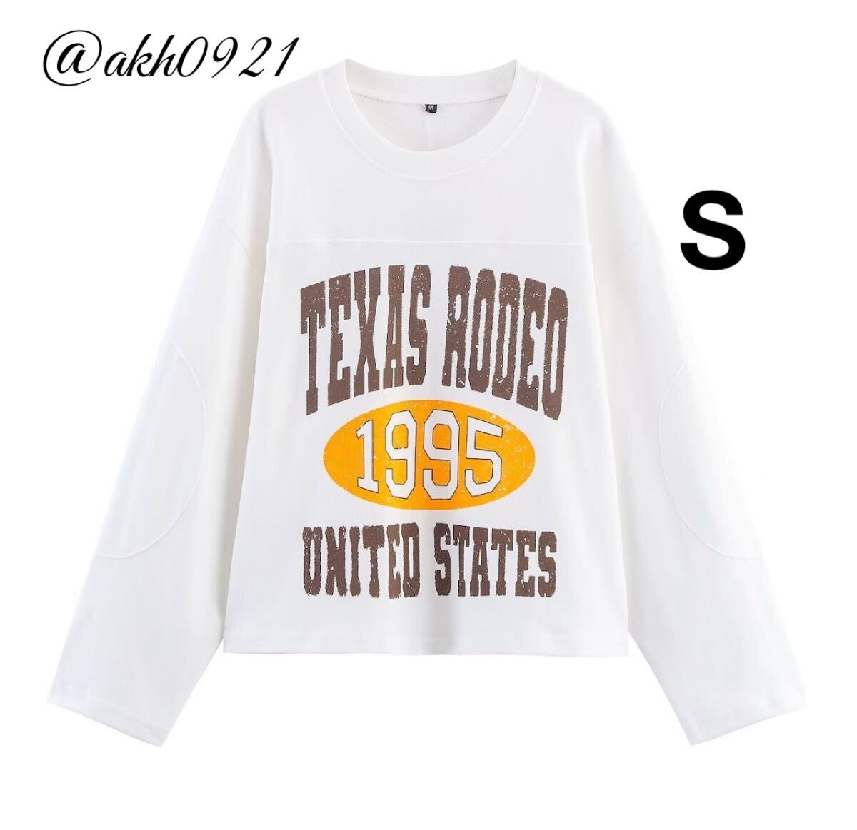 新品未使用★秋新作★vintage ヴィンテージ レトロ カレッジロゴ スウェット トレーナー トップス Sサイズ レディース★ZARA 好きな方に拍卖