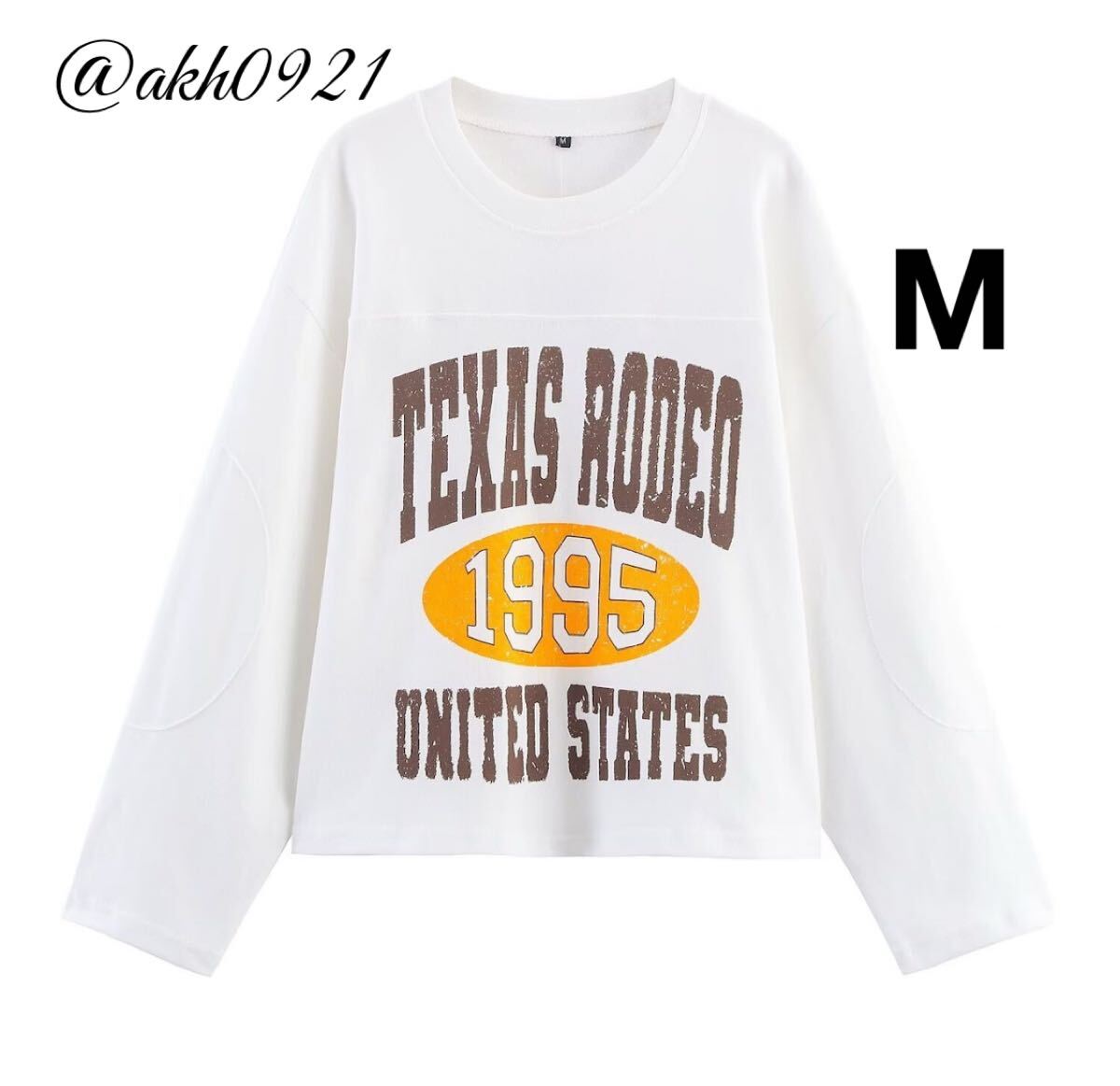 新品未使用★秋新作★vintage ヴィンテージ レトロ カレッジロゴ スウェット トレーナー トップス Mサイズ レディース★ZARA 好きな方に拍卖