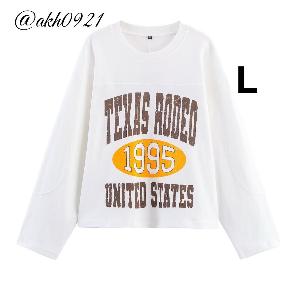 新品未使用★秋新作★vintage ヴィンテージ レトロ カレッジロゴ スウェット トレーナー トップス Lサイズ レディース★ZARA 好きな方に拍卖