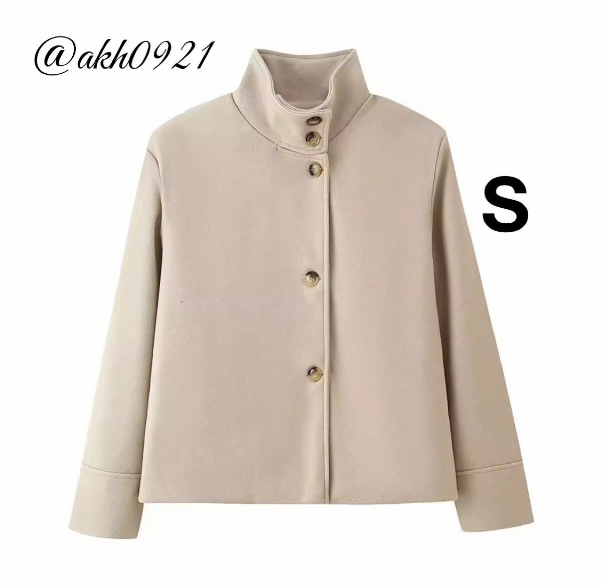 新品未使用★2025 A/W 秋新作★vintage ヴィンテージ レトロ beige ベージュ ジャケット アウター Sサイズ レディース★ZARA 好きな方に拍卖