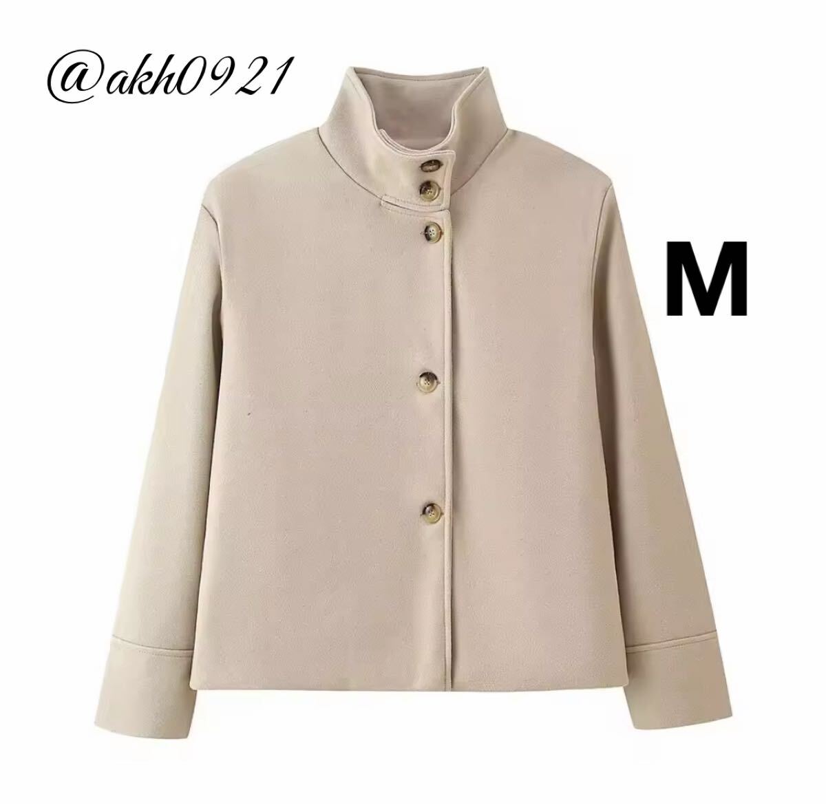 新品未使用★2025 A/W 秋新作★vintage ヴィンテージ レトロ beige ベージュ ジャケット アウター Mサイズ レディース★ZARA 好きな方に拍卖