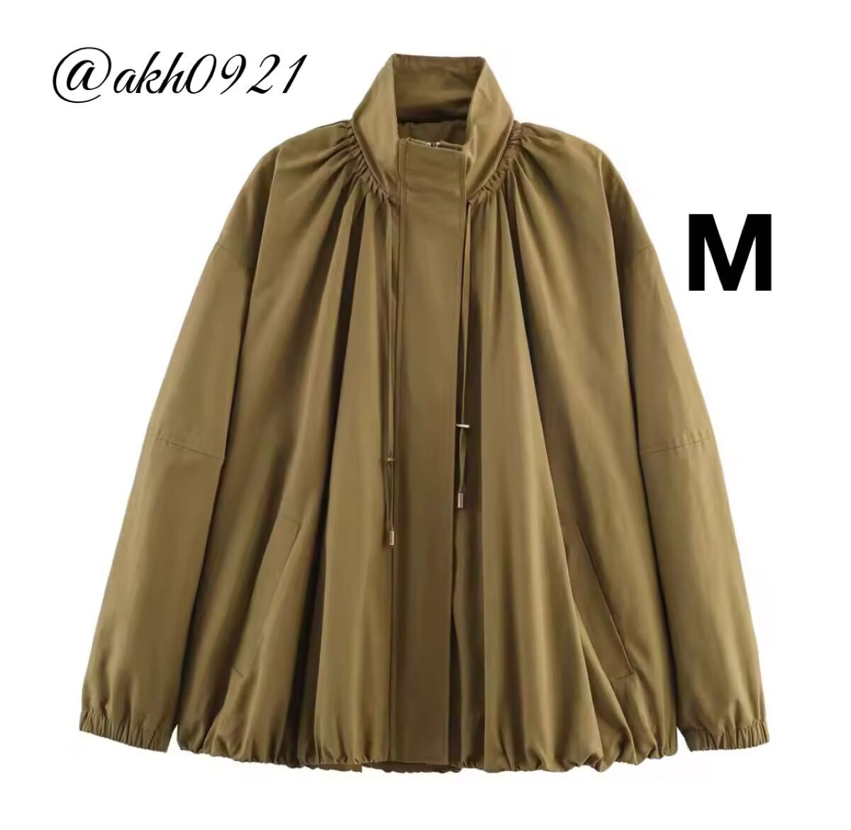 新品未使用★2025 秋新作★vintage ヴィンテージ レトロ ジャンパー ジャケット ブルゾン アウター Mサイズ レディース★ZARA 好きな方に拍卖