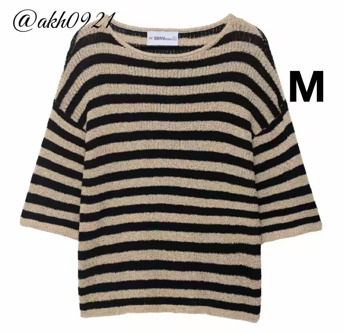 新品未使用★2025 A/W 秋新作★vintage ヴィンテージ レトロ ボーダー 柄 ニット セーター トップス Mサイズ レディース★ZARA 好きな方に拍卖