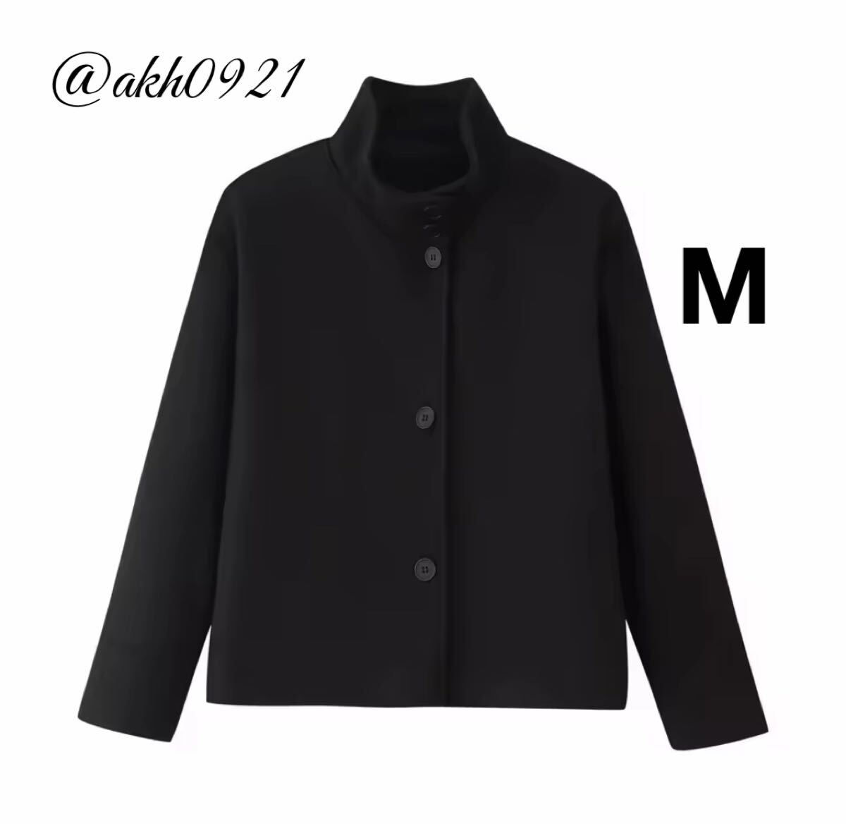 新品未使用★2025 A/W 秋新作★vintage ヴィンテージ レトロ black ブラック ジャケット アウター Mサイズ レディース★ZARA 好きな方に拍卖