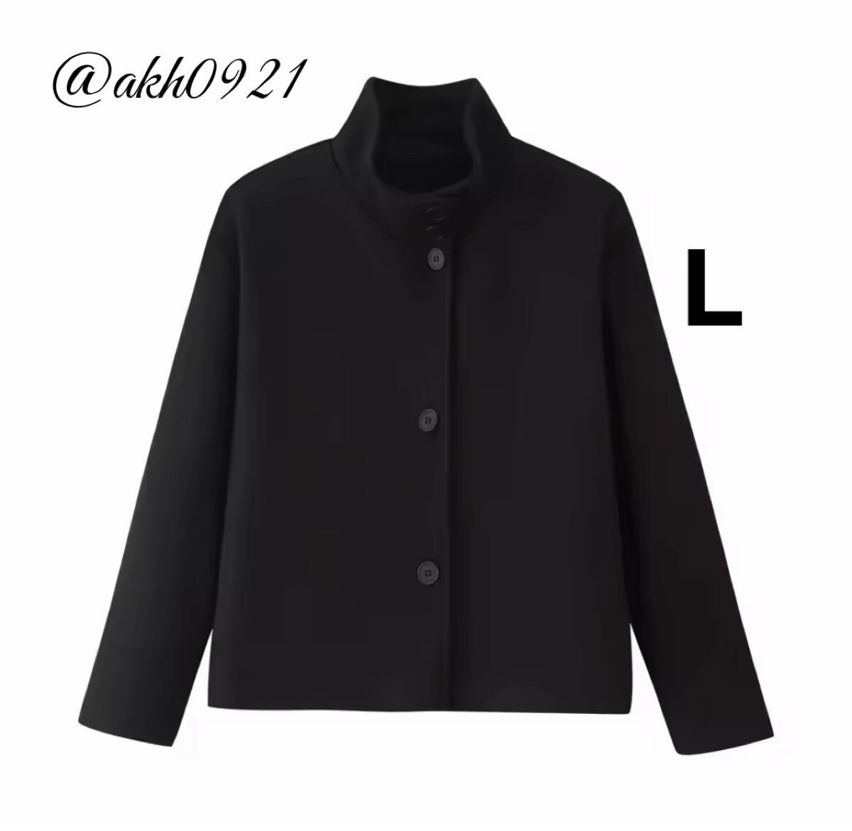新品未使用★2025 A/W 秋新作★vintage ヴィンテージ レトロ black ブラック ジャケット アウター Lサイズ レディース★ZARA 好きな方に拍卖