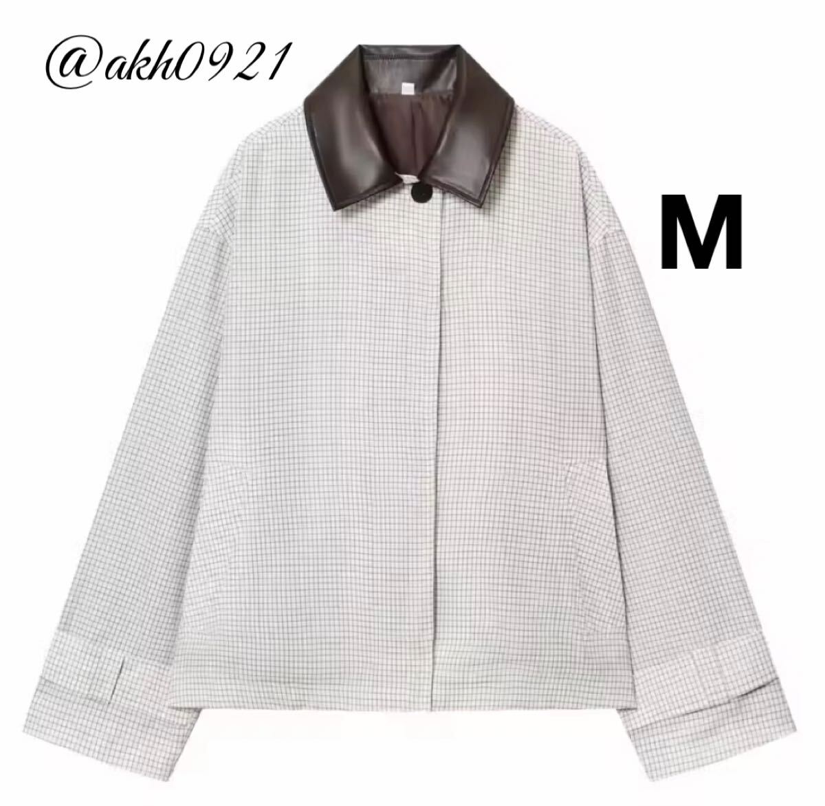 新品未使用★2025 秋新作★vintage ヴィンテージ レトロ 格子柄 チェック柄 ジャケット アウター Mサイズ レディース★ZARA 好きな方に拍卖