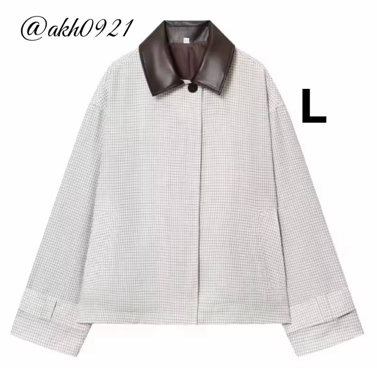 新品未使用★2025 秋新作★vintage ヴィンテージ レトロ 格子柄 チェック柄 ジャケット アウター Lサイズ レディース★ZARA 好きな方に拍卖