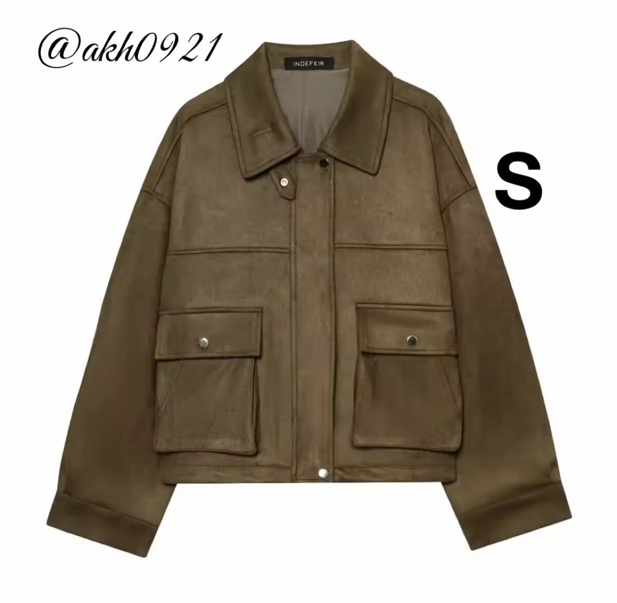 新品未使用★2025 A/W 秋新作★vintage ヴィンテージ レトロ ジャンパー ブルゾン アウター Sサイズ レディース★ZARA 好きな方に拍卖