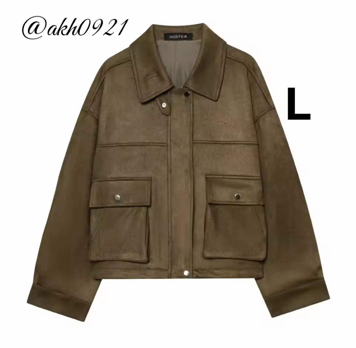 新品未使用★2025 A/W 秋新作★vintage ヴィンテージ レトロ ジャンパー ブルゾン アウター Lサイズ レディース★ZARA 好きな方に拍卖