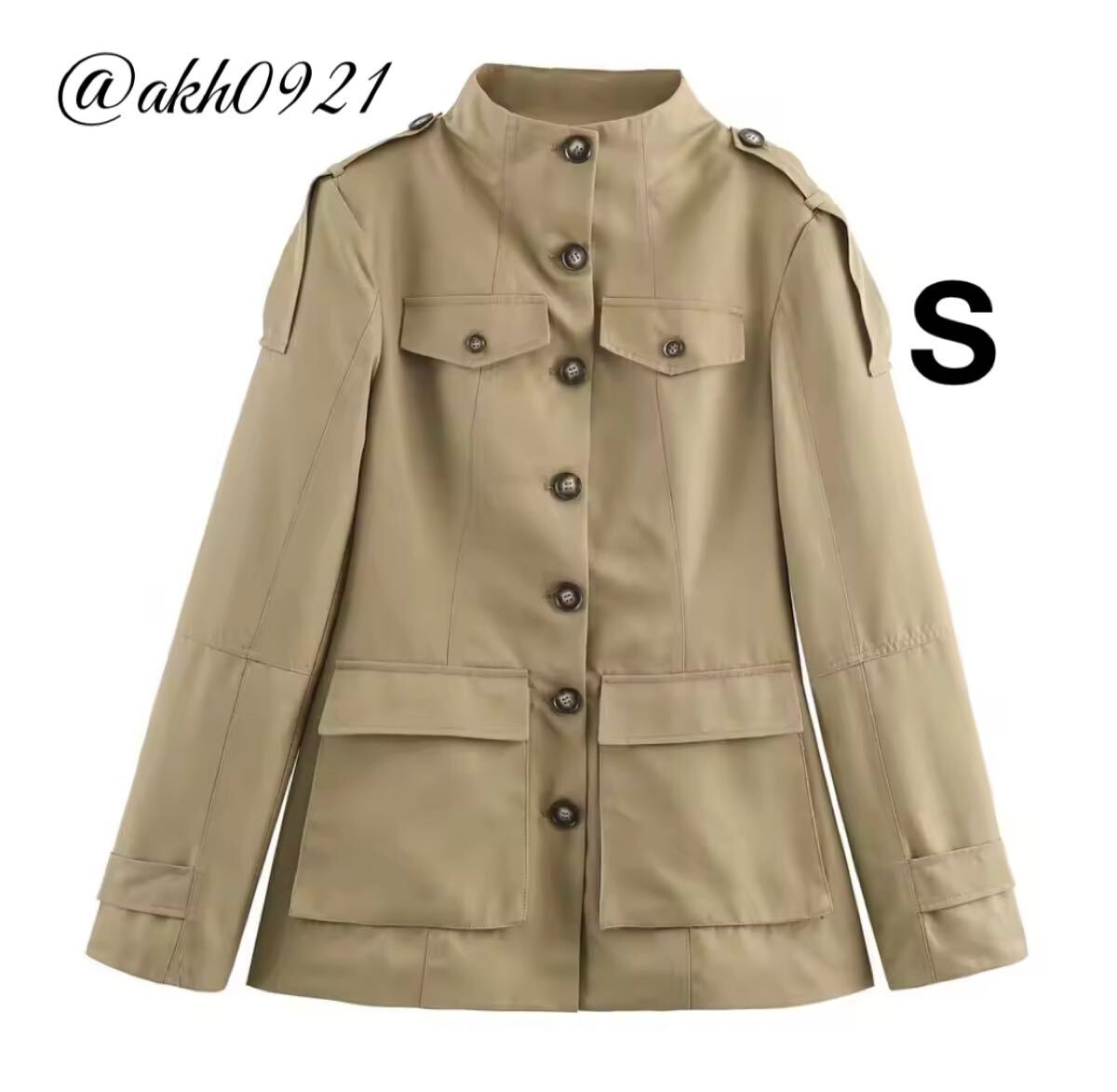 新品未使用★2025 A/W 秋新作★vintage ヴィンテージ レトロ ボートネック ジャケット アウター Sサイズ レディース★ZARA 好きな方に拍卖