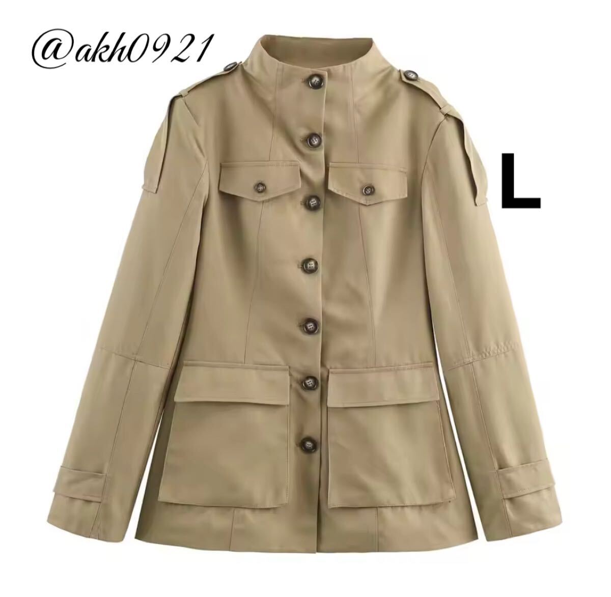 新品未使用★2025 A/W 秋新作★vintage ヴィンテージ レトロ ボートネック ジャケット アウター Lサイズ レディース★ZARA 好きな方に拍卖