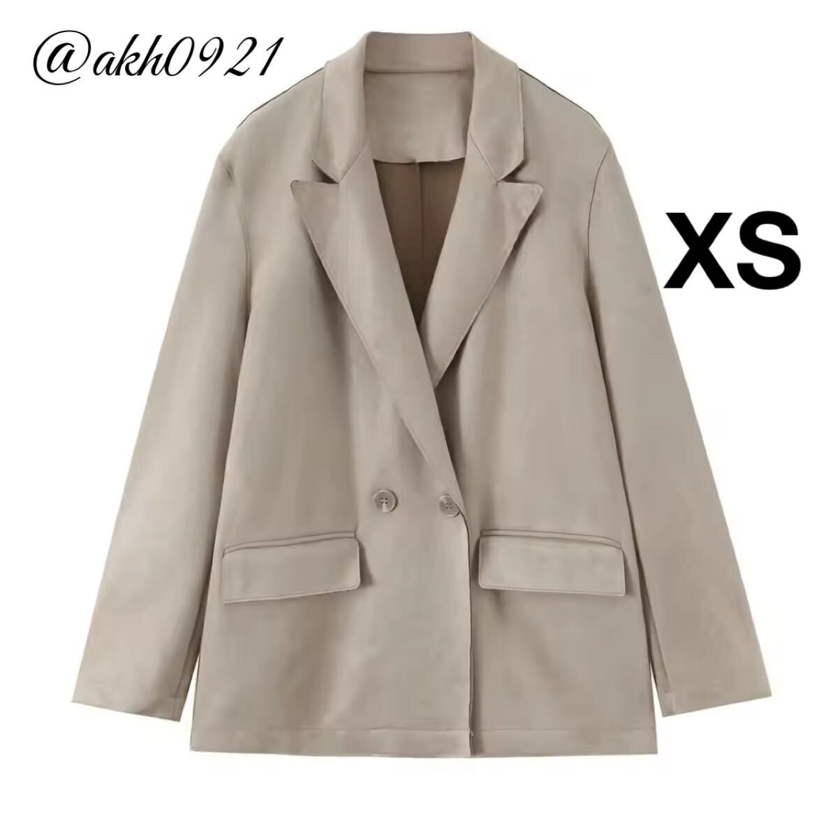 新品未使用★2025 秋新作★vintage ヴィンテージ レトロ スエード テーラードジャケット アウター XSサイズ レディース★ZARA 好きな方に拍卖