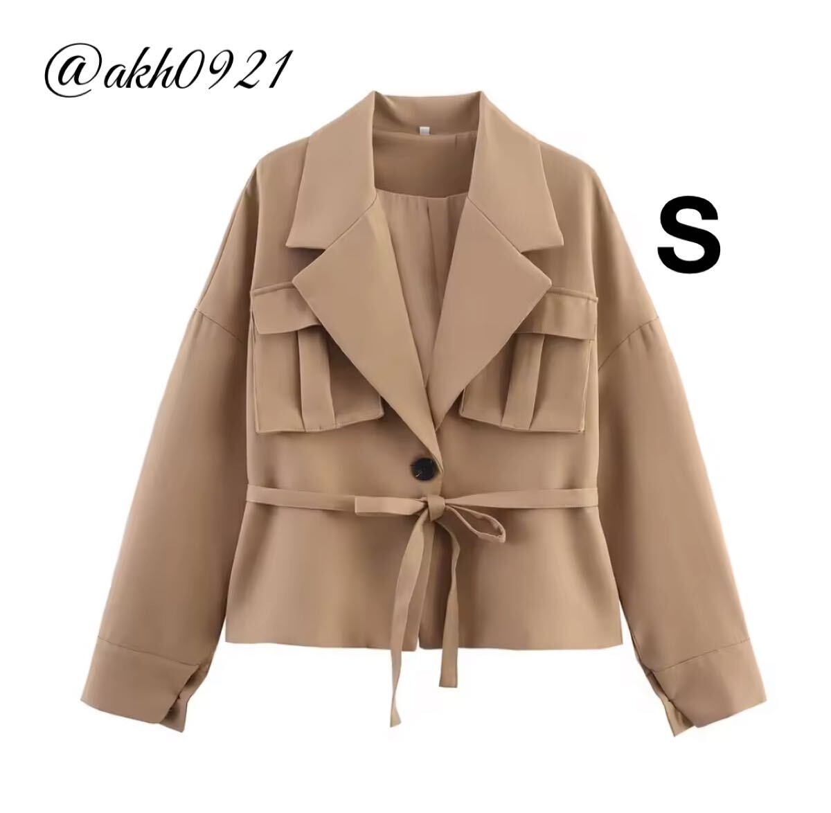 新品未使用★2025 A/W 秋新作★vintage ヴィンテージ レトロ ジャケット アウター Sサイズ レディース★ZARA 好きな方に拍卖