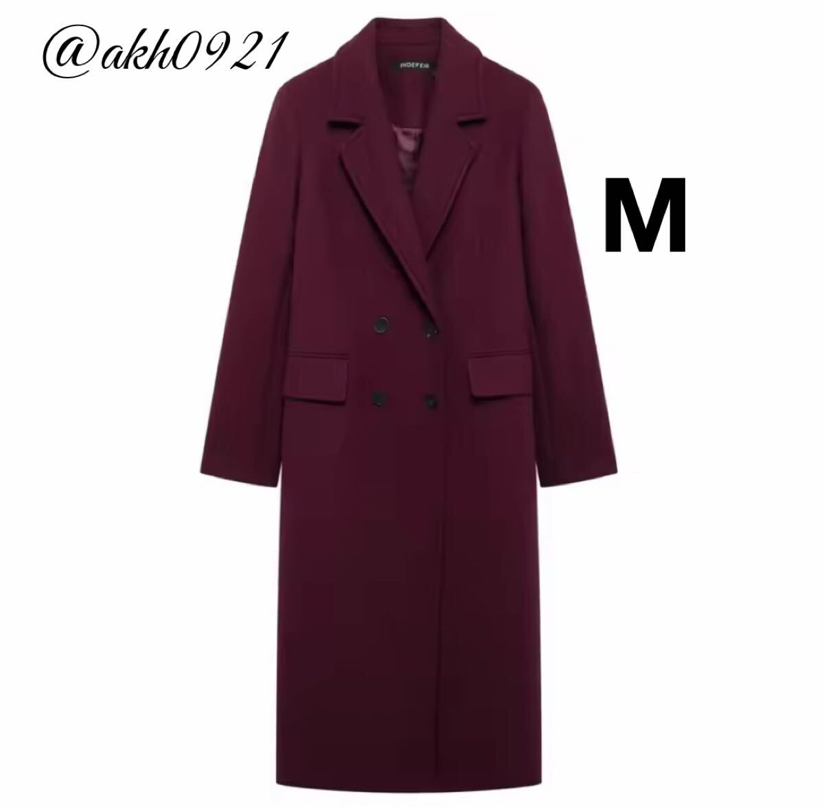 新品未使用★秋新作★vintage ヴィンテージ レトロ ダブル ロングコート チェスターコート アウター Mサイズ レディース★ZARA 好きな方に拍卖