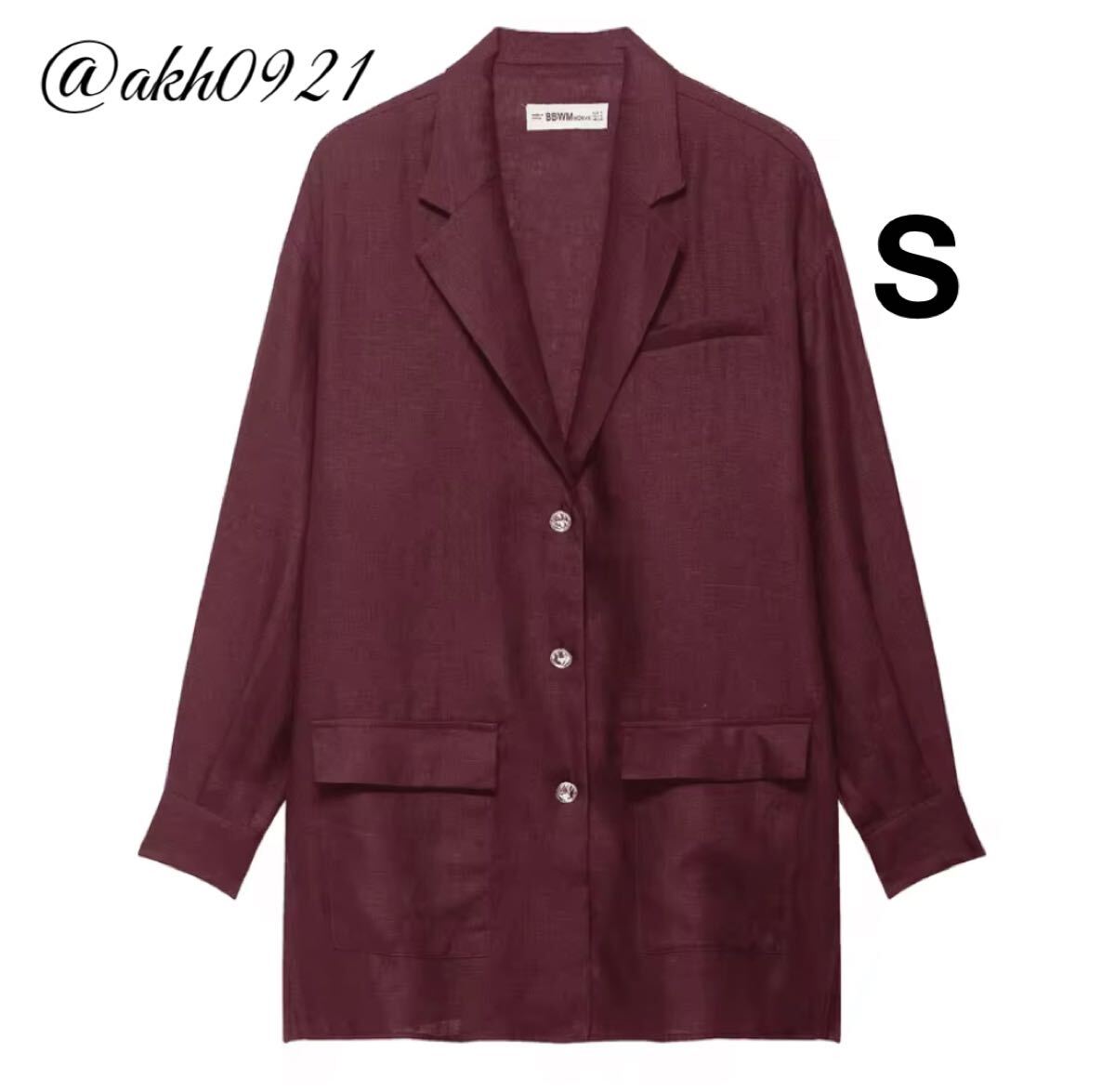 新品未使用★2025 A/W 秋新作★vintage ヴィンテージ レトロ シアー テーラードジャケット アウター Sサイズ レディース★ZARA 好きな方に拍卖