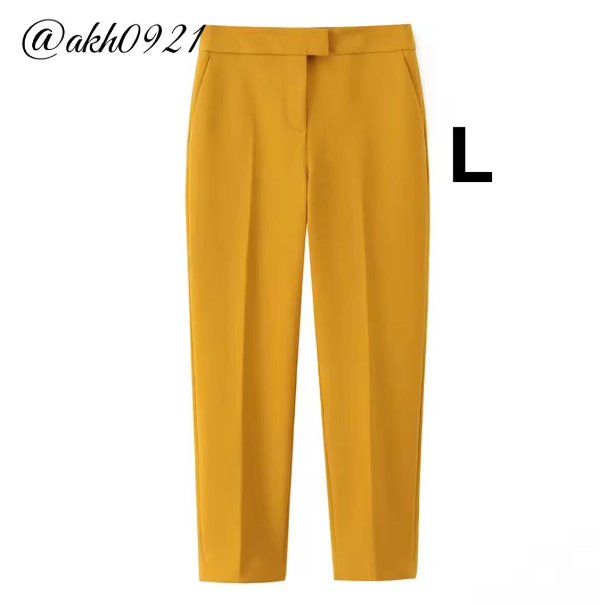 新品未使用★2025 A/W 秋新作★vintage ヴィンテージ レトロ センタープレス ロングパンツ ボトムス Lサイズ レディース★ZARA 好きな方に拍卖